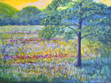 Painting titled "Spring Morning" by Alexis-Baranek Baranek, Original Artwork, Acrylic