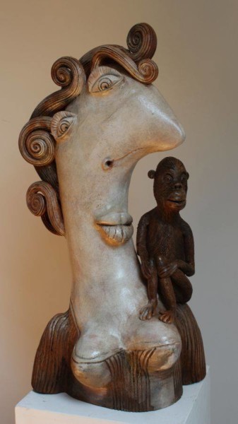Sculpture intitulée "Z cyklu "Kultowe Ki…" par Alex Johanson, Œuvre d'art originale, Céramique