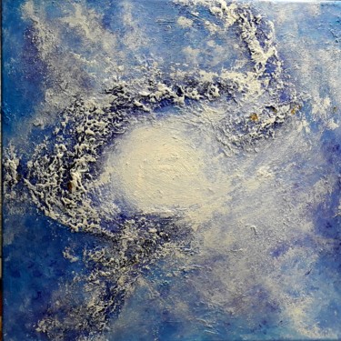 Painting titled "The infinite" by Alla Kosteleckaya, Original Artwork, Acrylic Mounted on Wood Stretcher frame