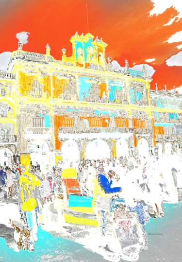 Digital Arts titled "Plaza Mayor de Sala…" by Alfonso García, Original Artwork, Digital Photography