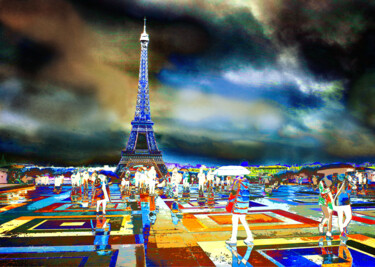 Digitale Kunst mit dem Titel "La Torre Eiffel en…" von Alfonso García, Original-Kunstwerk, Digitale Fotografie