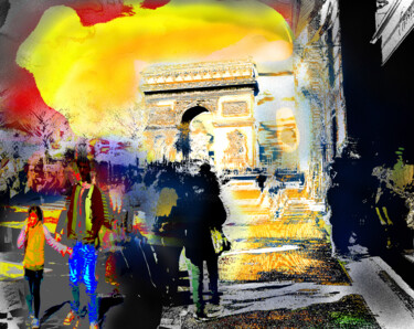 Digital Arts titled "Arco del Triunfo  2…" by Alfonso García, Original Artwork, Digital Photography