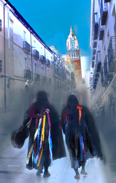 "La Tuna en Salamanca" başlıklı Dijital Sanat Alfonso García tarafından, Orijinal sanat, Dijital Fotoğrafçılık