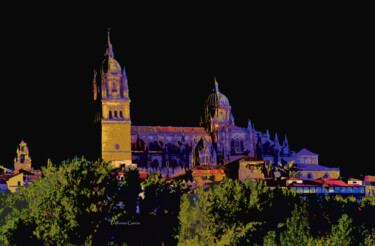 Arte digital titulada "catedrales desde el…" por Alfonso García, Obra de arte original, Pintura Digital
