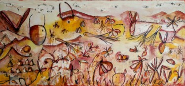 Pintura intitulada "Dune" por Alfonso Sánchez, Obras de arte originais, Acrílico