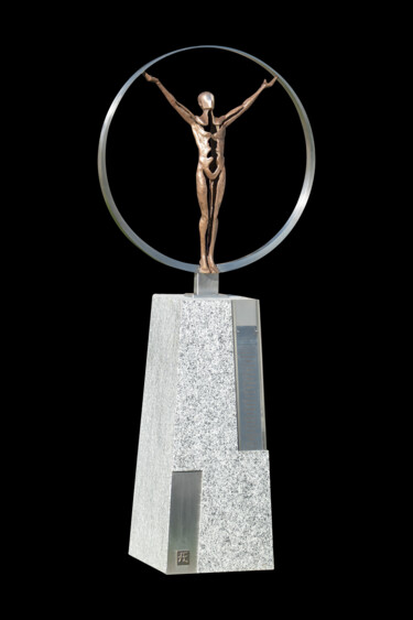 Sculpture titled "Einheit" by Alfred Eberharter, Original Artwork, Bronze