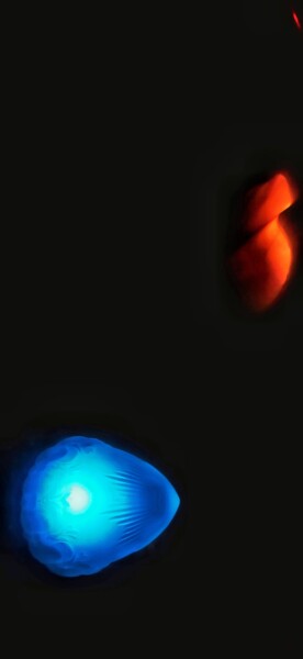 Фотография под названием "Rojo o azul" - Alfredo, Подлинное произведение искусства, Цифровая фотография