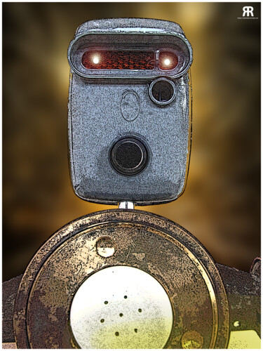Grafika cyfrowa / sztuka generowana cyfrowo zatytułowany „Robot alfa 005 -Gri…” autorstwa Alfredo Blasco Nuin, Oryginalna pr…