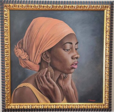 Peinture intitulée "Africa" par Alfredo Campagna, Œuvre d'art originale, Huile