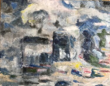 Картина под названием "Hurricane" - Alfredo Machado Zingg, Подлинное произведение искусства, Акрил Установлен на Деревянная…
