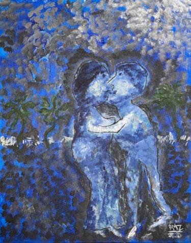 Pintura titulada "Amor de Madrugada" por Alfredo Machado Zingg, Obra de arte original, Acrílico Montado en Bastidor de camil…