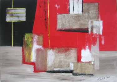Painting titled "ASTRATTO 28" by Alfredo Troilo, Original Artwork, Oil Mounted on Wood Panel