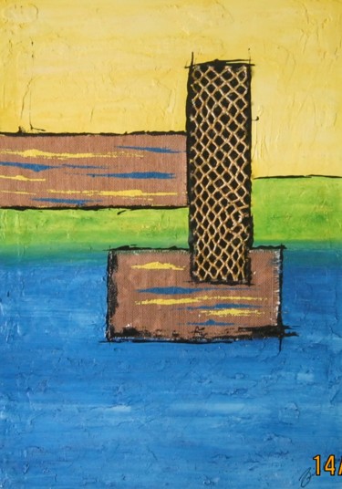 Painting titled "FGEO  5" by Alfredo Troilo, Original Artwork, Acrylic