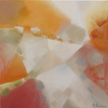 Painting titled "Dépasser l'horizon" by Anne-Lise Hammann, Original Artwork, Acrylic