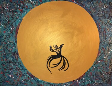 Картина под названием "The shadow of the f…" - Ali Kasap, Подлинное произведение искусства, Акрил Установлен на Деревянная р…