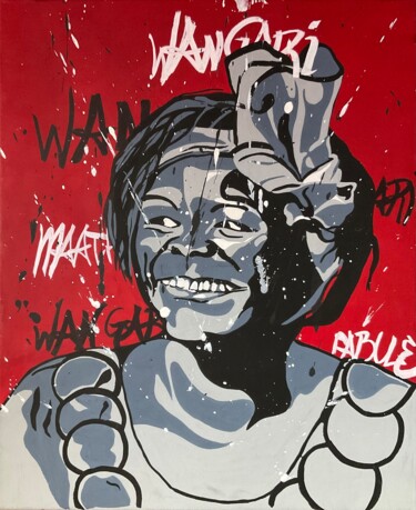 Pintura titulada "Wangari" por Alice Viry, Obra de arte original, Acrílico Montado en Bastidor de camilla de madera