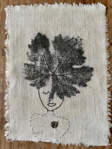 Art textile intitulée "Vitis Vinifera - Co…" par Alice Debernard, Œuvre d'art originale, Broderie
