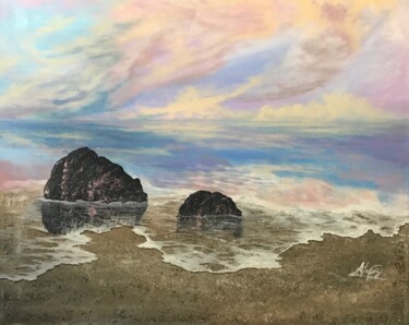 Painting titled "Heaven 013" by Alicia Lopez, Original Artwork, Acrylic