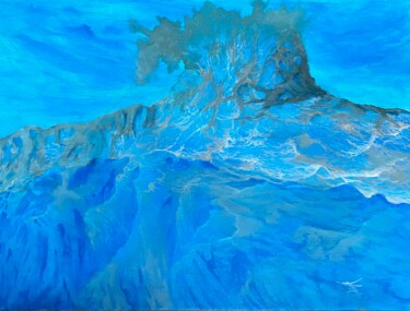 Painting titled "The big wave 07" by Alicia Lopez, Original Artwork, Acrylic