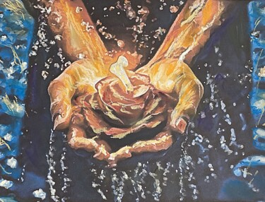 Painting titled "Remembrance" by Alicia Lopez, Original Artwork, Pastel