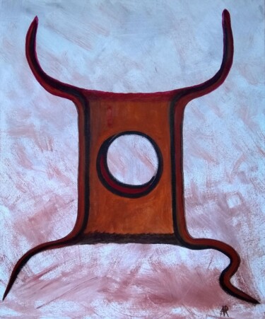 Painting titled "L'appel" by Alina Reyes, Original Artwork, Acrylic Mounted on Wood Stretcher frame