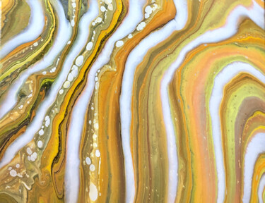 Painting titled "Sandstone Jasper -…" by Alina Timoshenko, Original Artwork, Acrylic Mounted on Wood Stretcher frame