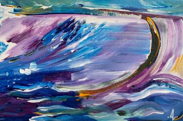 Картина под названием "«EYE OF THE STORM»…" - Alina Landers, Подлинное произведение искусства, Акрил Установлен на Деревянна…