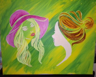 Painting titled "Femmes" by All, Original Artwork, Acrylic