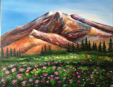 제목이 "Sunny Mountain Land…"인 미술작품 Alla Kyzymenko로, 원작, 기름