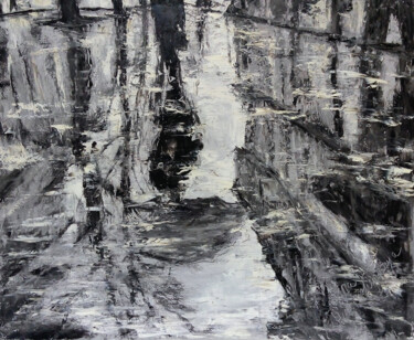 Schilderij getiteld "Reflection 2" door Alla Ronikier, Origineel Kunstwerk, Olie