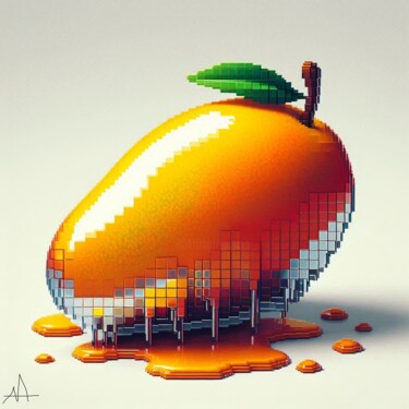 数字艺术 标题为“mangue pixels n°1” 由Allegra Art, 原创艺术品, 2D数字工作