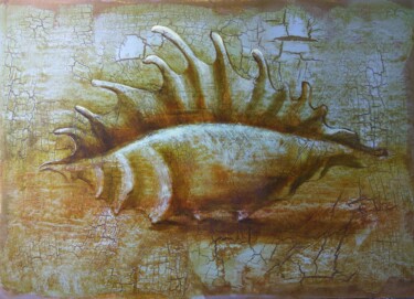 「Leonardo's shell」というタイトルの絵画 Elena Afanasievaによって, オリジナルのアートワーク, アクリル
