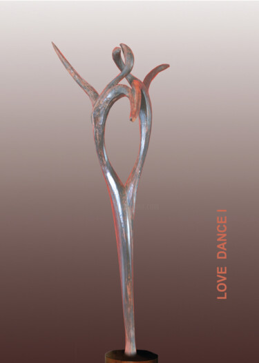 Sculpture intitulée "Love dance 3" par Ypym Shystyq, Œuvre d'art originale, Coulage