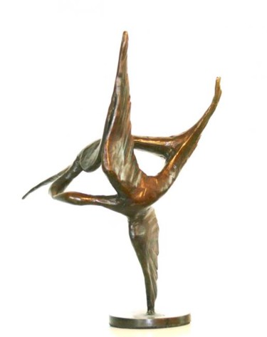 Sculpture intitulée "“In whirl of dance”…" par Ypym Shystyq, Œuvre d'art originale, Métaux
