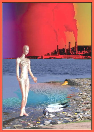 Arte digitale intitolato "Pollution" da Ypym Shystyq, Opera d'arte originale, Pittura digitale