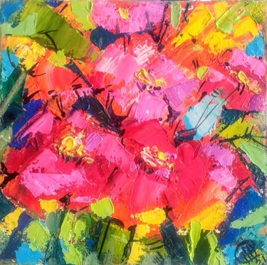"pink oleander impas…" başlıklı Tablo Skorokhoart tarafından, Orijinal sanat, Petrol