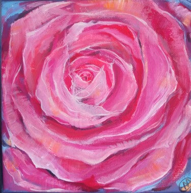 Картина под названием "LIttle rose" - Skorokhoart, Подлинное произведение искусства, Масло