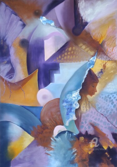 Malarstwo zatytułowany „Avec un hamac” autorstwa Claudette Allosio, Oryginalna praca, Pastel