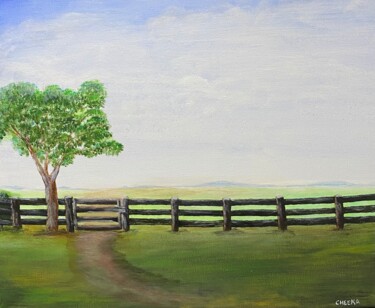 Painting titled "Just Through The Ba…" by Ally Titcomb, Original Artwork, Acrylic