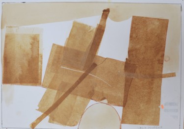 Pittura intitolato "Komposition 2" da Alois Oberndorfer, Opera d'arte originale, Collages