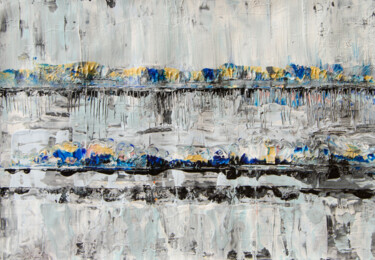 Картина под названием "Cityscape. Horizont…" - Alona Vatkina, Подлинное произведение искусства, Акрил