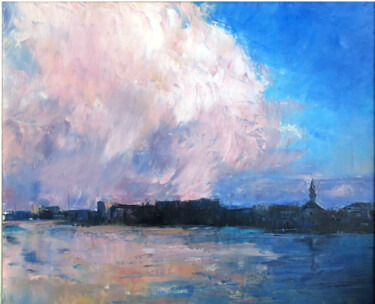 Картина под названием "Облако" - Алсу Юсупова, Подлинное произведение искусства, Масло