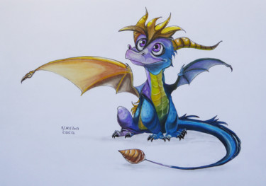 Drawing titled "Spyro" by Althea, Original Artwork