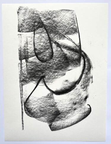 Dessin intitulée "Organic forms 2" par Altone Mishino, Œuvre d'art originale, Fusain