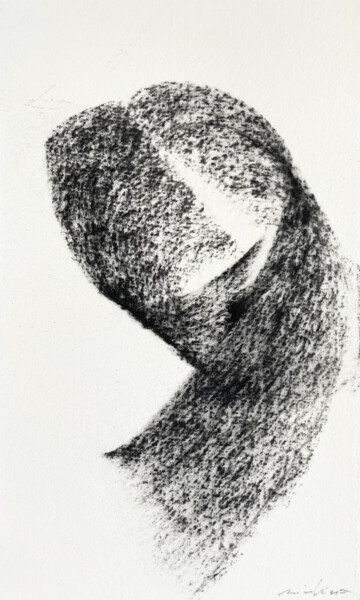 Drawing titled "Little girl" by Altone Mishino, Original Artwork, Charcoal