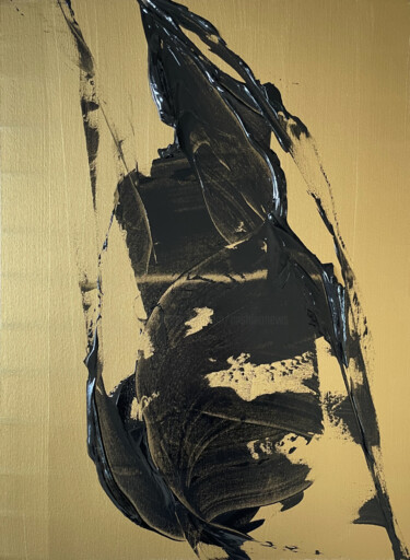 제목이 "Elegy 7, Woman"인 미술작품 Altone Mishino로, 원작, 아크릴 나무 들것 프레임에 장착됨