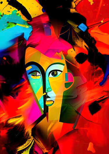 Digital Arts titled "Surreal Women 11" by Alya Veresk, Original Artwork, Digital Painting