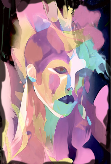 Цифровое искусство под названием "Three colors 10" - Alya Veresk, Подлинное произведение искусства, 2D Цифровая Работа