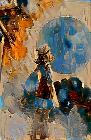 数字艺术 标题为“Алиса в Стране Чудес” 由Alya Veresk, 原创艺术品, 数字油画
