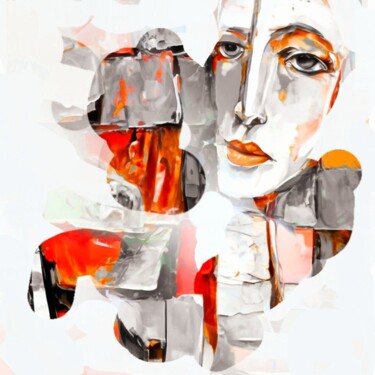Digitale Kunst getiteld "Портрет 35" door Alya Veresk, Origineel Kunstwerk, Digitaal Schilderwerk